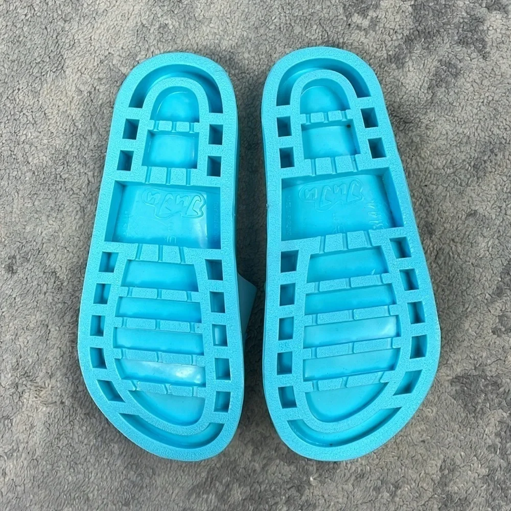 Sophia Webster Mini Junior Blue Butterfly Jelly Sandal Kids Slide Sz UK 3